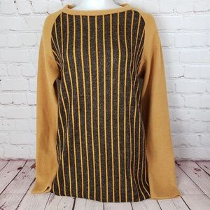 Rustic Tan Long Sleeve Womens Small Bom Bom Shirt